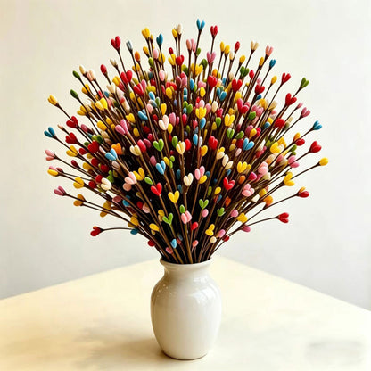 100 PCS Realistic Artificial Willow Stems -Mixed Color