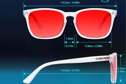 Sleep Glasses Blue Light Blocking Glasses for Gaming Working Sleeping-Transparent