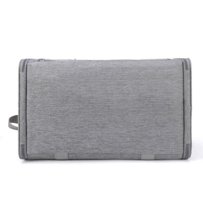 Foldable Travel  Pet Carrier Bag Portable Cat Dog Kennel Bag Grey