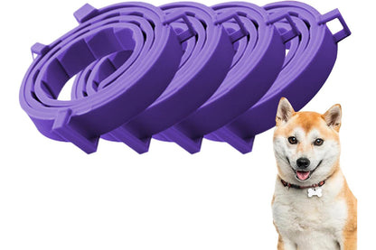 4Pcs Calming Collar for Dogs Dog Pheromone Calm Collars Relief Anxiety-Purple