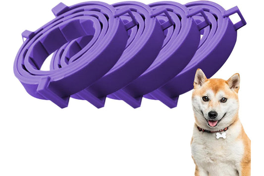 4Pcs Calming Collar for Dogs Dog Pheromone Calm Collars Relief Anxiety-Purple