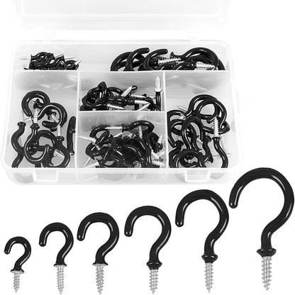 90 PCS Ceiling Hooks -White