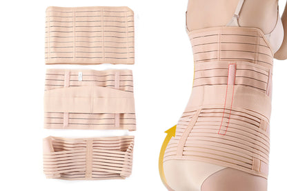 3 in 1 Postpartum Belly Band Waist Shapewear Recovery Girdle After Birth Support -Cuticolor