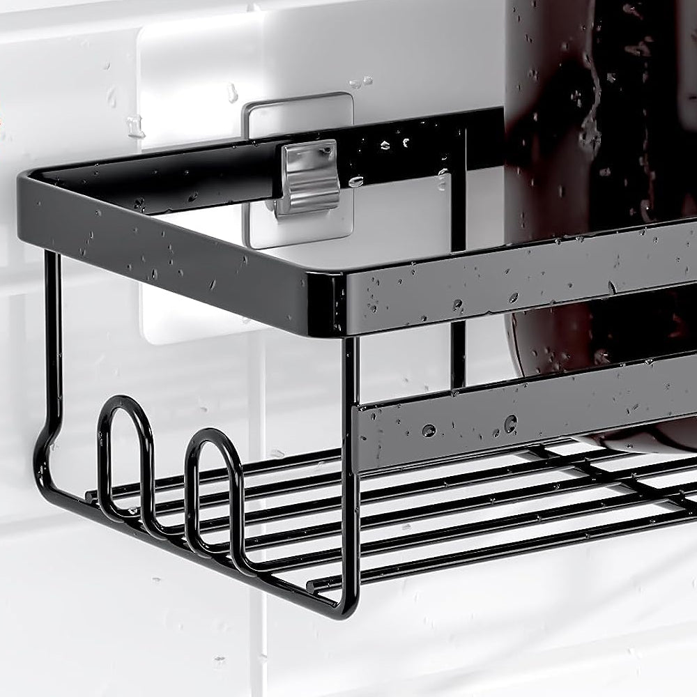 2Pcs Bathroom Shower Organizer Rack Storage Shelf Basket Bathroom Accessories Style 2