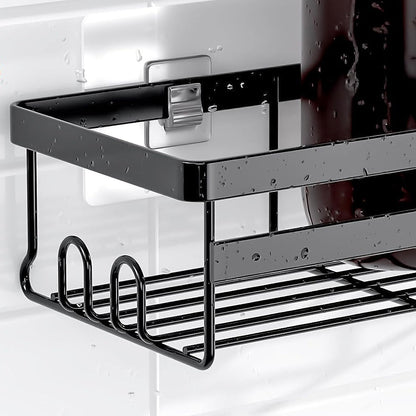 2Pcs Bathroom Shower Organizer Rack Storage Shelf Basket Bathroom Accessories Style 2