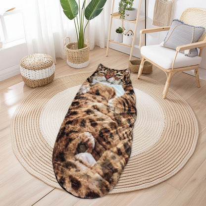 Cat Sleeping Bag Wearable Blanket for Camping Sleepovers Home Lounging Style3