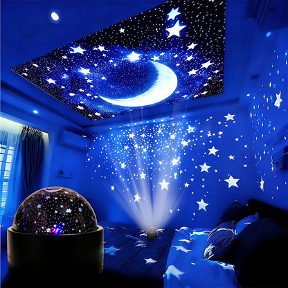2-in-1 Projection Light Christmas RGB Light with Music Sync - Moon
