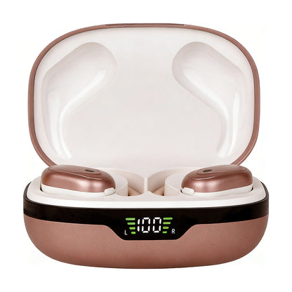 Wireless Earbuds Bluetooth Headphones IPX5 Waterproof Earphones for Workout Running-Rose Gold