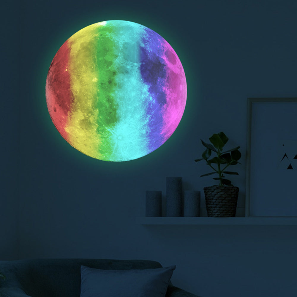 30X30CM Glow in The Dark Stars and Moon for Ceiling Decorations Glow Wall Stickers