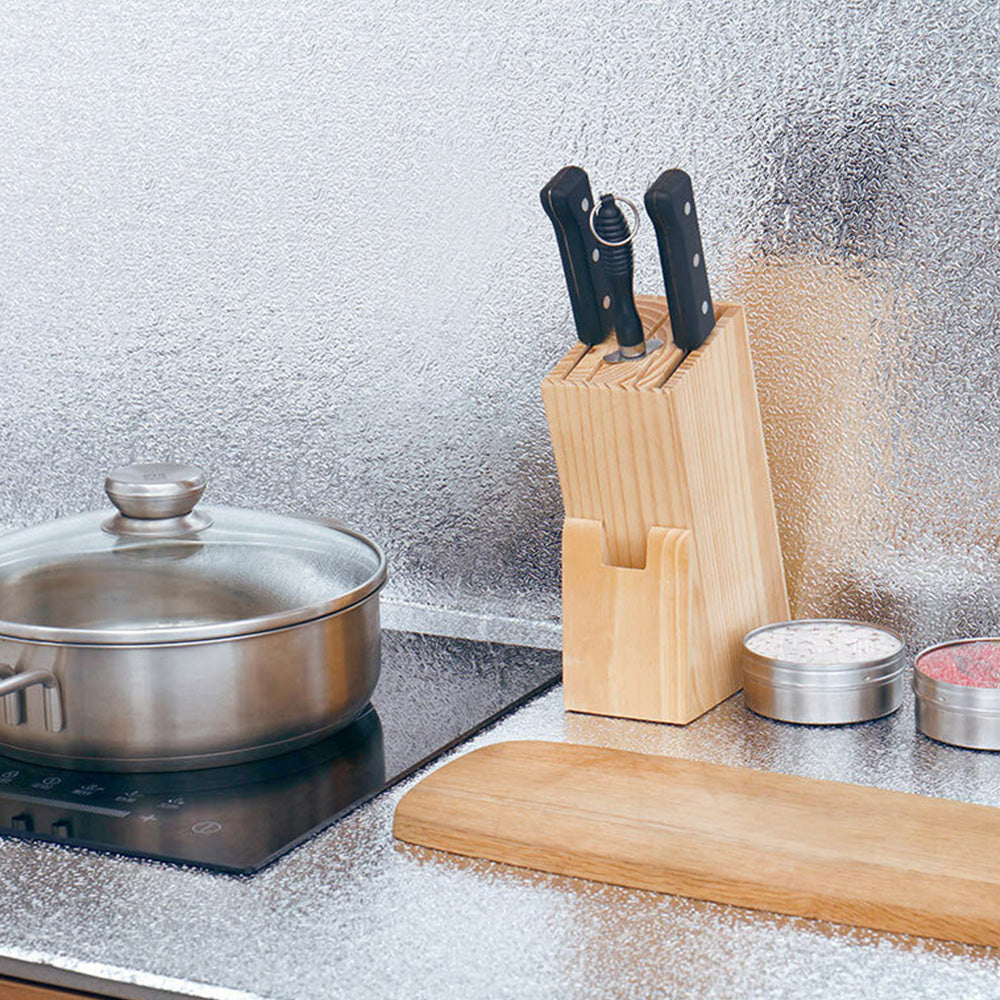 5m Aluminum Foil Kitchen Oil and Water Resistant Liner - Plaid