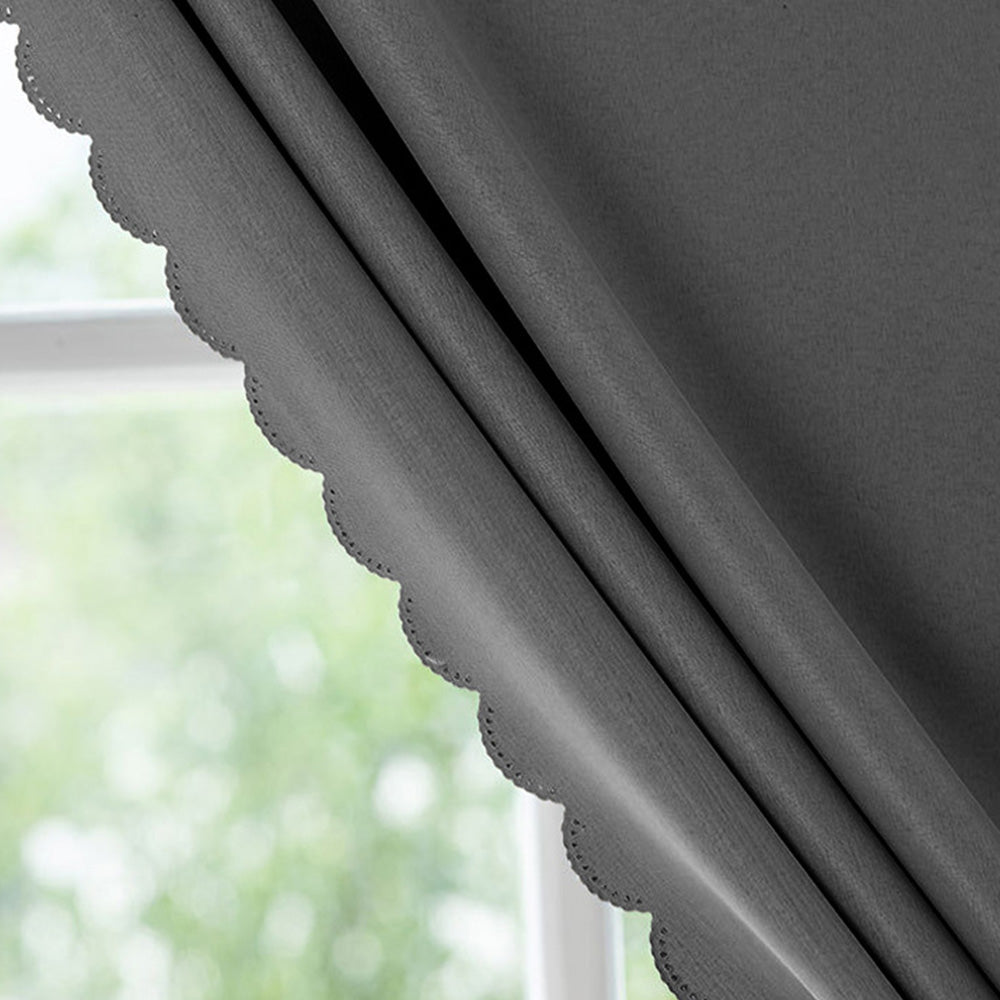 No Drill Adhesive Blackout Curtains-Grey