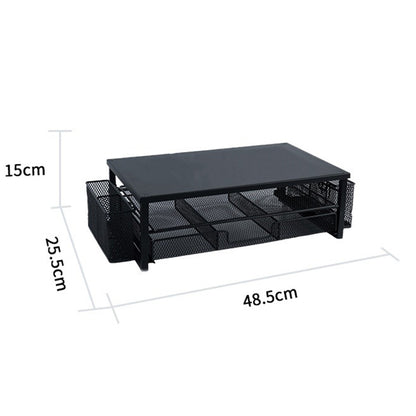 Desk Organizer Computer Monitor Stand Riser with Drawer and Pen Holders