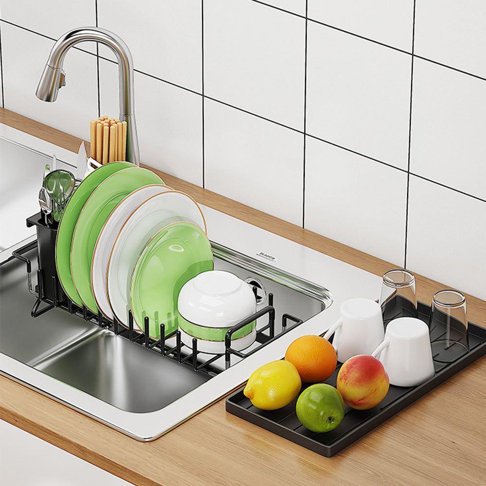Expandable Sink Dish Drying Rack Over Sink Dish Drainer for Kitchen Counter