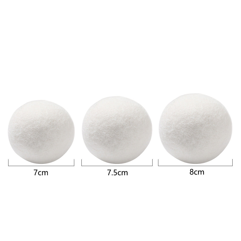 6 Pack Wool Dryer Balls for Softer Laundry and Reduced Static