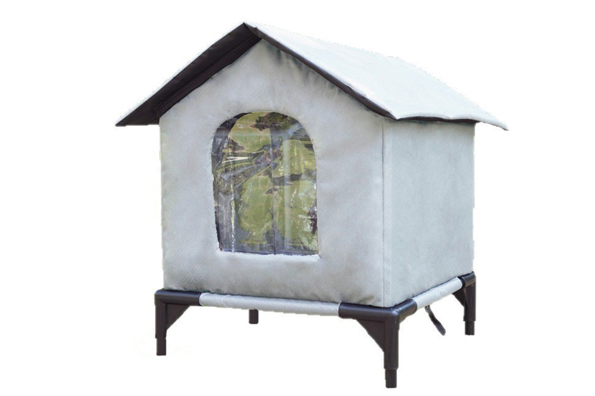 Cat House Water Resistant Insulated Shelter - Grey