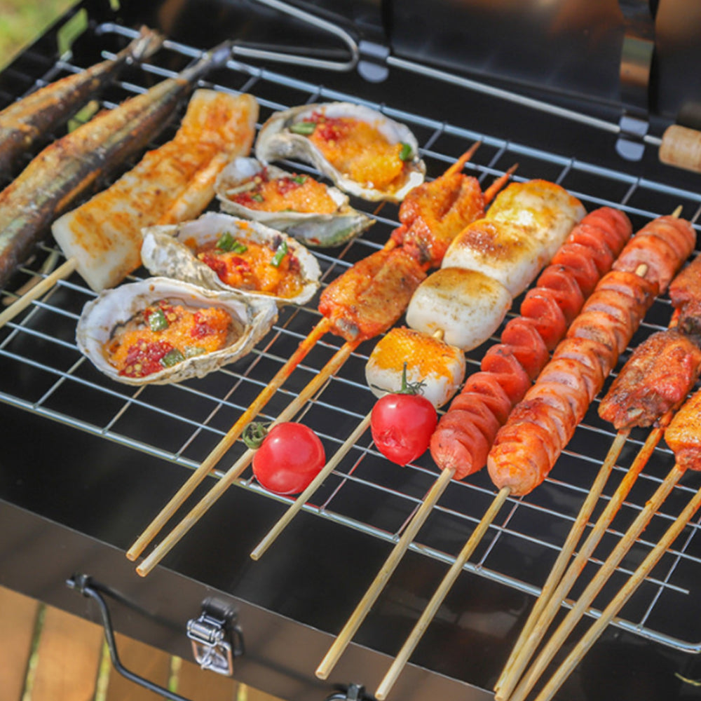 Portable Charcoal BBQ Grill Folding Barbecue Camping Grill