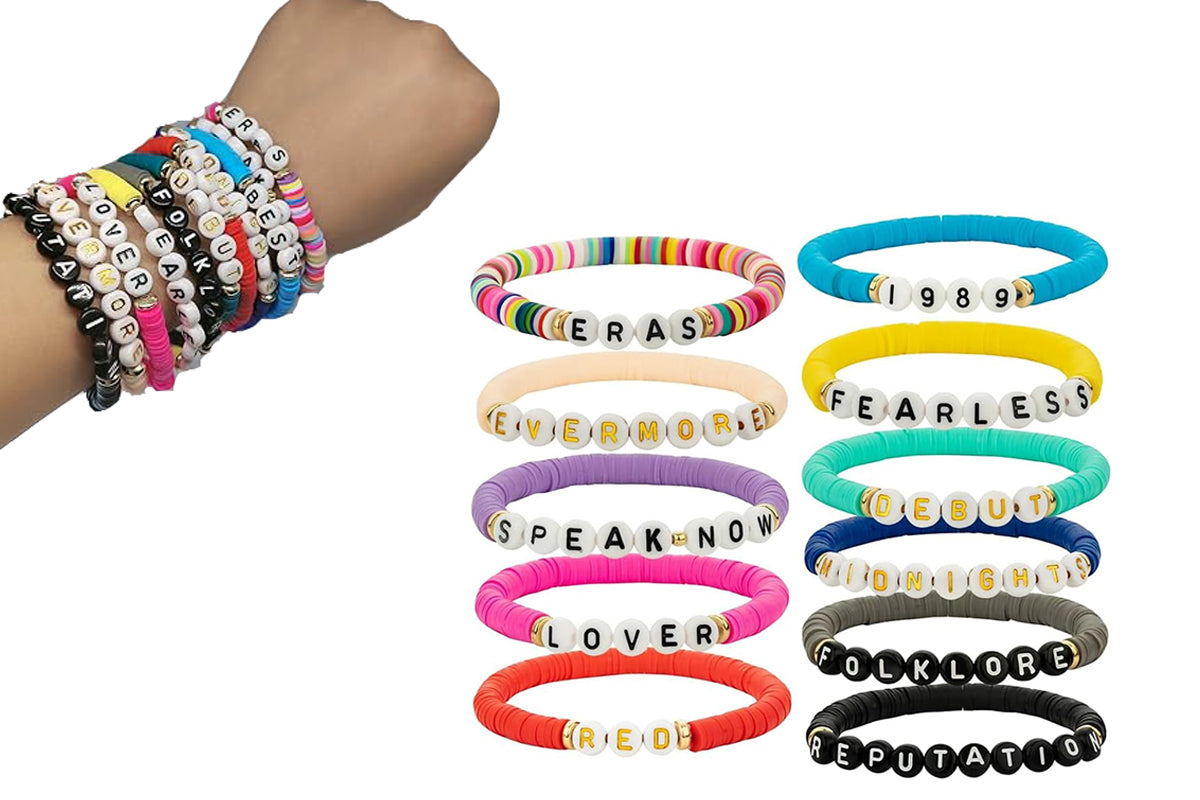 11Pcs Taylor Inspired Friendship Bracelets Set for Concert Outfit Album Inspired Fans Gift Merch