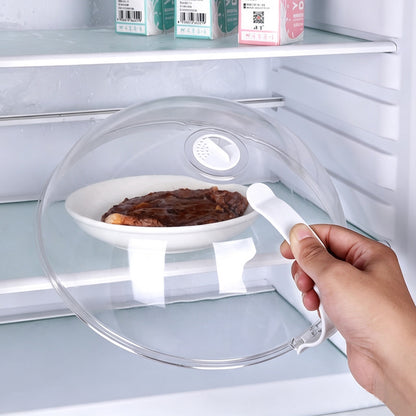 Microwave Splatter Cover with Handle for Food Plate Bowl  - L