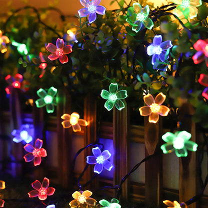 Outdoor Solar Flower String Lights Fairy Garden Lights for Christmas Decor Style 1
