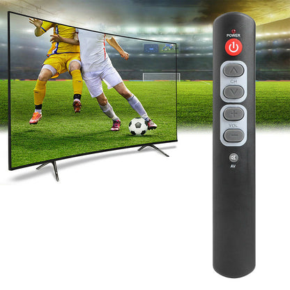 Universal Learning Remote Control for TV Soundbar Elderly Large Button 6 Key Simple-grey