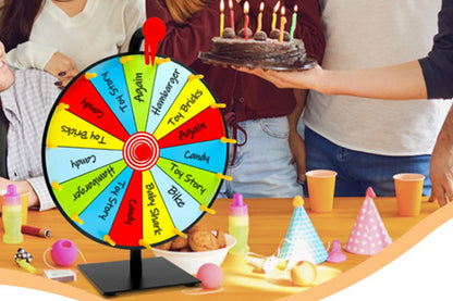 30cm Prizes Spinner With Stand Tabletop Prize Wheel For Game Carnival