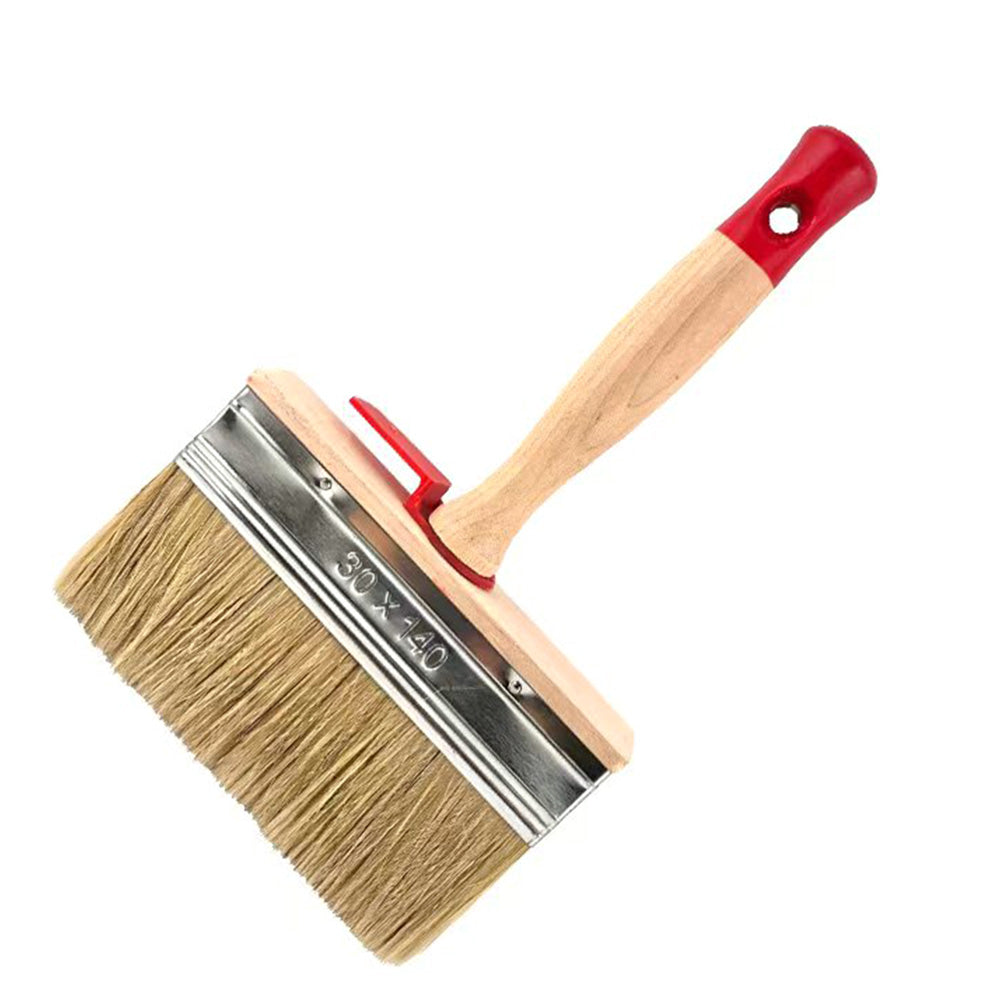 Wide Pig Bristle Paint Brush 3 x 14cm Square Paint Brush for Wall Fence Door