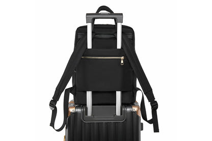Laptop Backpack for 13.3-inch Laptops Water-resistant Multiple Compartments Laptop Bag -Black