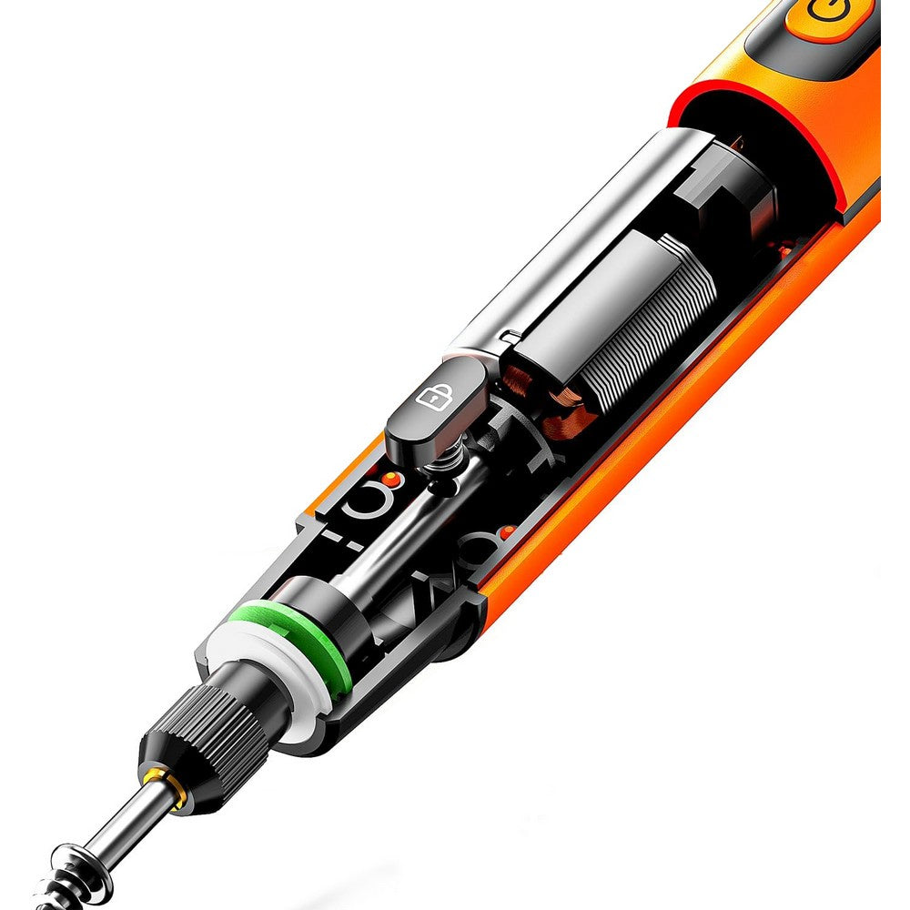 Mini Rotary Tool with 6 Variable Speeds Rotary for Engraving Polishing Etching-Orange