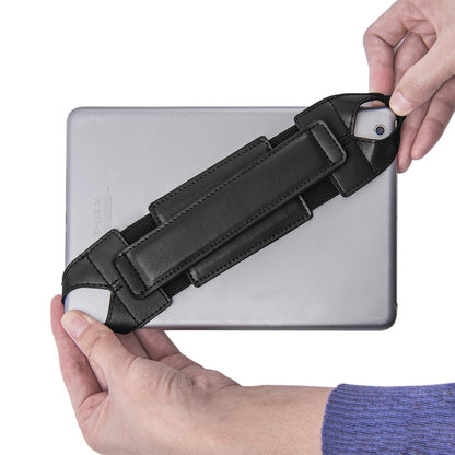 PU Leather Hand Strap Holder Stand-Black