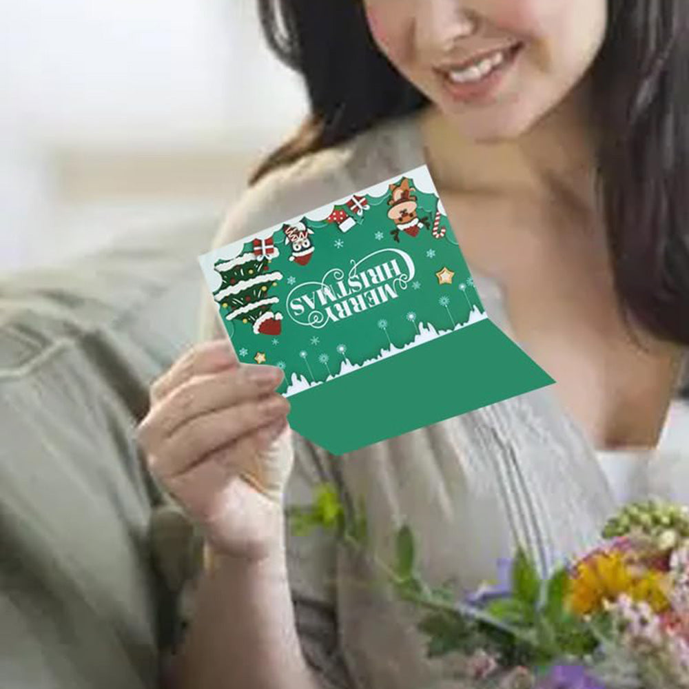 24 Pcs Christmas Greeting Cards with Envelopes Xmas Greeting Blank Cards for Handwritten Messages