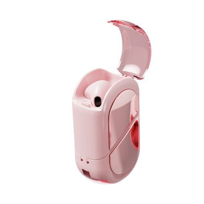 Wireless Bluetooth Earphones with Heart-Shaped Case Pink