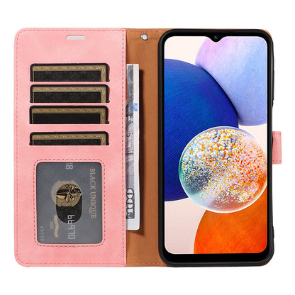 RFID Protective Flip Wallet Case for Samsung A17 A37 and A57 - Pink