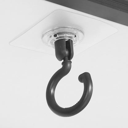 10 Pcs No Drill Ceiling Hooks-Black
