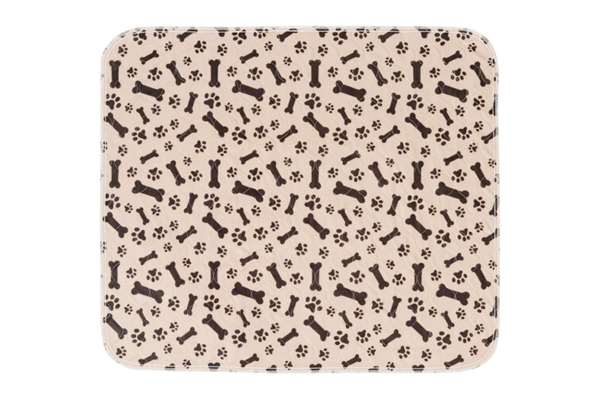 Washable Waterproof Reusable Dog Pee Pads Quick Absorbent Puppy Training Mat-Brown
