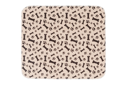 Washable Waterproof Reusable Dog Pee Pads Quick Absorbent Puppy Training Mat-Brown