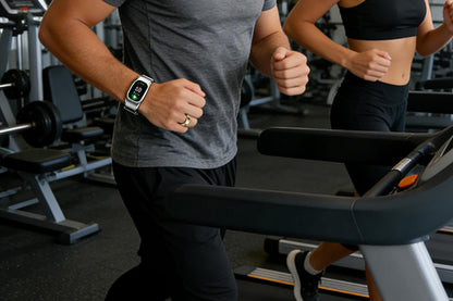 Gesture Control Smart Ring Health Tracker - Gold