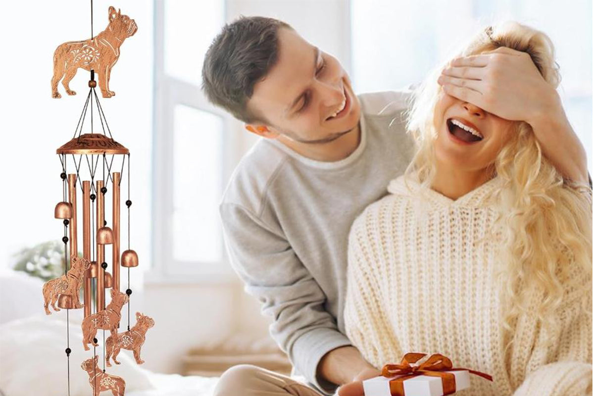 Wind Chime for Outside Patio Garden -Bulldog