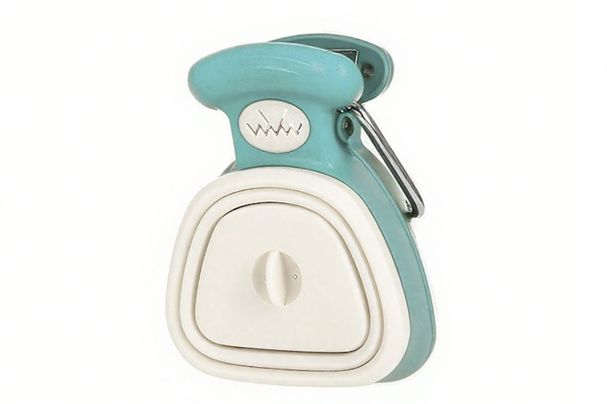 Handheld Pet Pooper Scooper Easy Pickup Cleaner Foldable Pet Poop Grabber -Beige