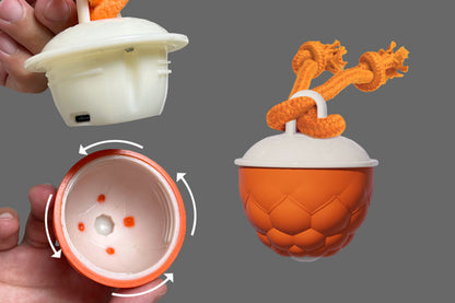 Interactive Dog Toys Touch Activated Bouncing And Jumping Dog Ball-Orange