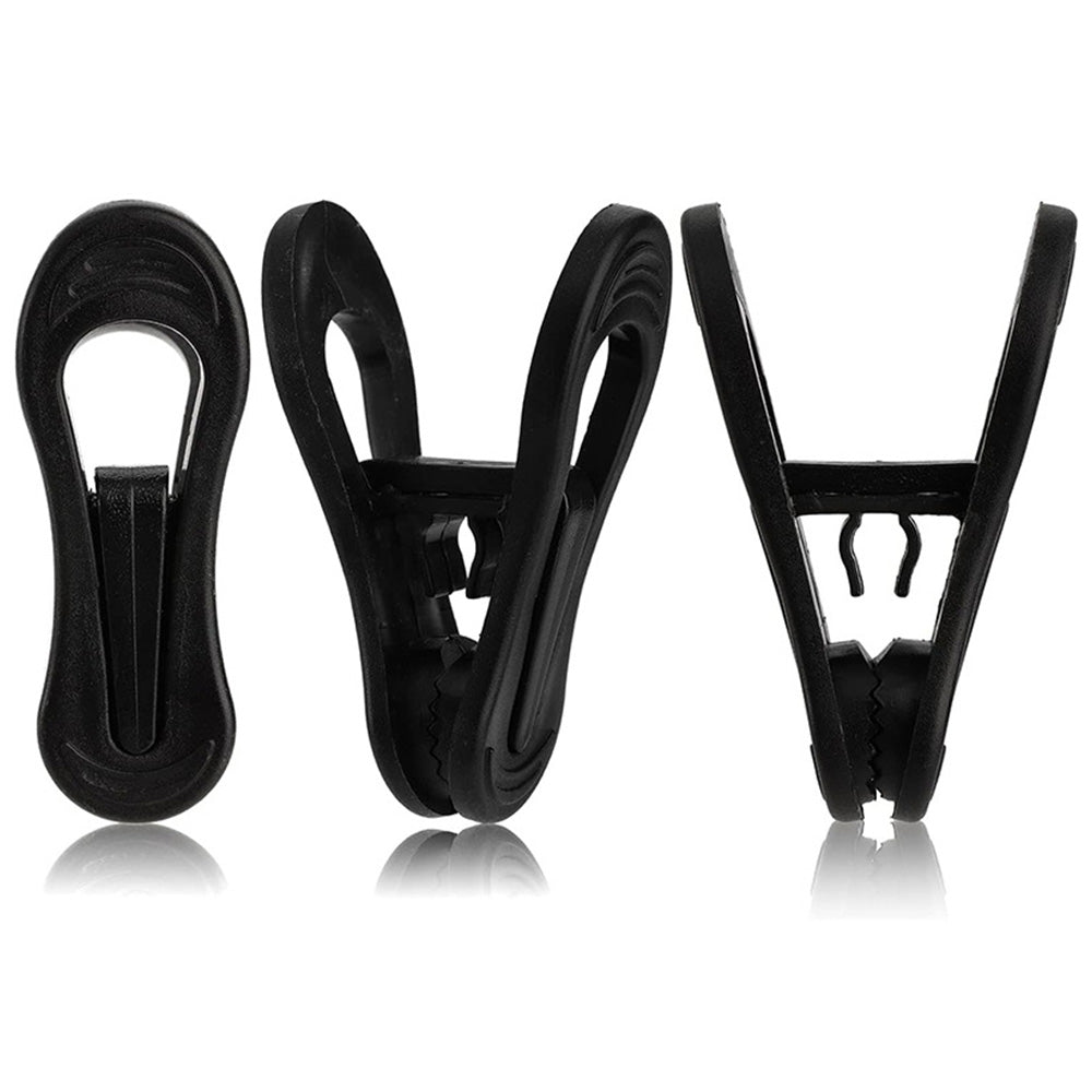 30 Pack Anti Slip Clips for Garments Socks Snacks Hanger Clips - Black