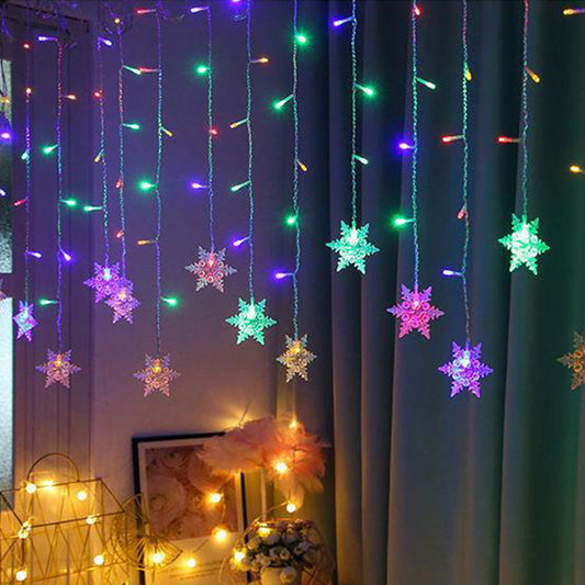 4m Waterproof Curtain String Lights for Christmas Window & Party Decorations Style 2