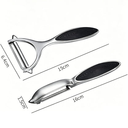 2 Pack Stainless Steel Vegetable Peeler Set Potato Peeler for Kitchen