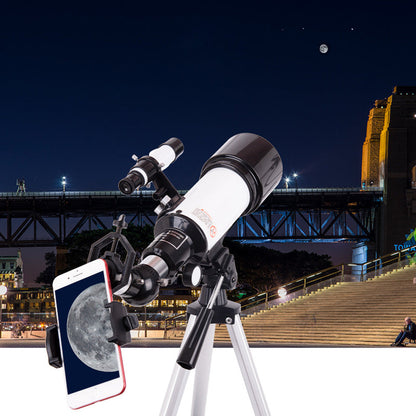 Astronomical Telescope with High Tripod Zenith Mirror and Phone Holder for Beginner