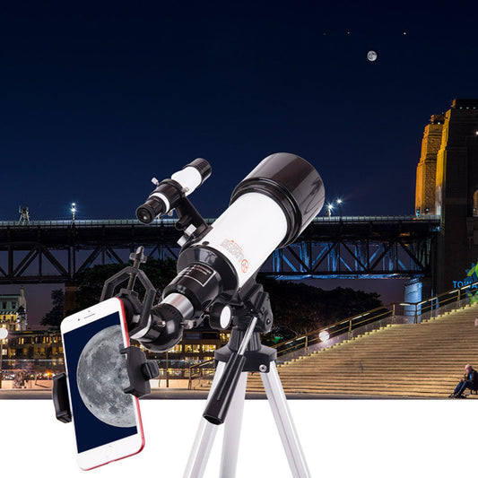 Astronomical Telescope with High Tripod Zenith Mirror and Phone Holder for Beginner