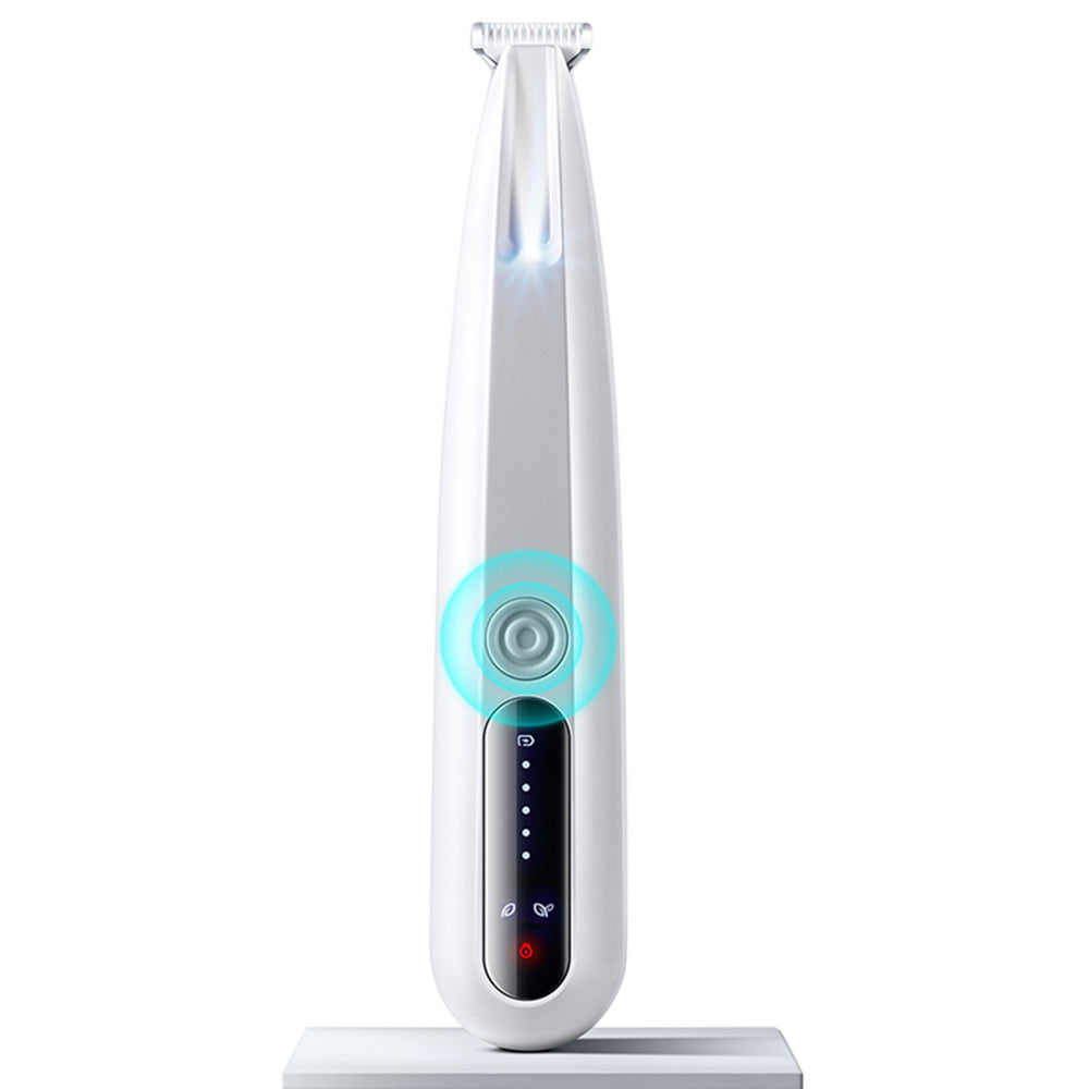 Electric Dog Paw Trimmer with LED Light Rechargeable Pet Clipper for Small Animal Grooming