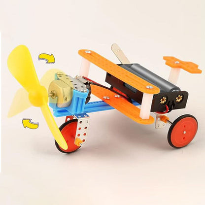 7Pcs Set STEM Toys for Kids Robot Building Science Experiments Toy Electric Motor Engineering Kit