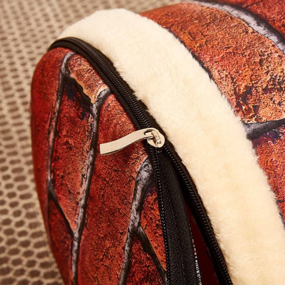 Pet Dog House Kennel Soft Bed Cave Cat Puppy Warm Cushion Red
