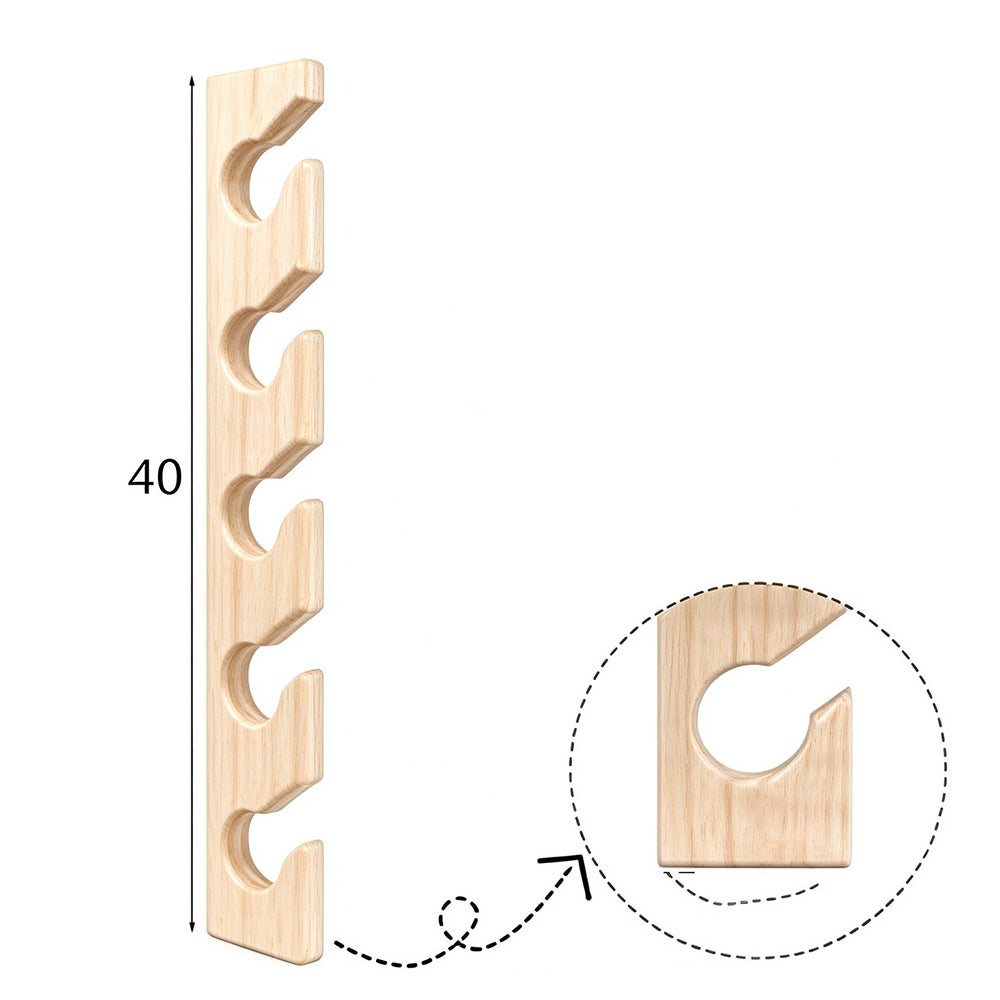 2 Pack Engineered Wood Hat Rack Hat Organizer for Wall - Khaki