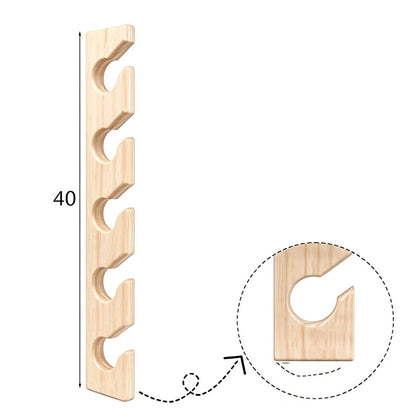 2 Pack Engineered Wood Hat Rack Hat Organizer for Wall - Khaki