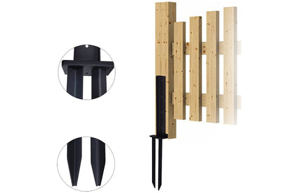 H Design Fence Post Anchor Kit Fence Repair Stake